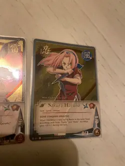 naruto cards, first edition naruto and sakura. Sasuke as well - Image 3