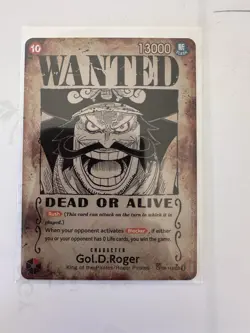 Gol D Roger OP09-118 SP Wanted Poster Manga OP13 One Piece Card English Carrying - Image 1