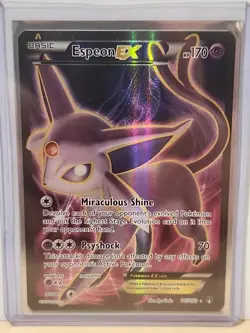 Espeon EX Full Art Ultra Rare Pokemon Card 117/122 Breakpoint - Image 1