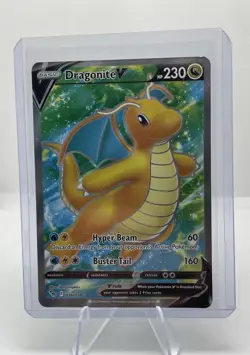 Dragonite V 076/078 Pokemon Go NM Full Art Ultra Rare Pokemon Card - Image 1