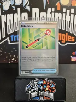 Roto-Stick Pokeball Reverse Holo Card 127/131 Prismatic Evolutions - Image 1