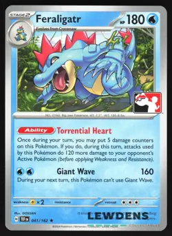 Feraligatr - 041/162 - Play! Pokemon Prize Pack Series 5 - Non-Holo Card - Image 1