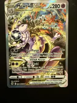 Mewtwo VSTAR Crown Zenith: Galarian Gallery Ultra Rare Card #GG44/GG70 - Image 1