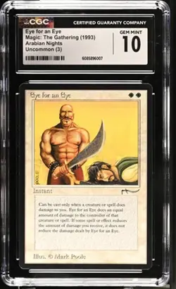 Eye for an Eye, Arabian Nights mtg. CGC 10 Gem Mint! - Image 1