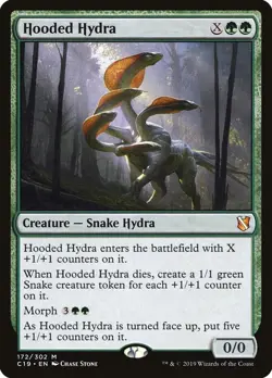 Hooded Hydra Commander 2019 Mythic NM Magic: The Gathering 172 Normal - Image 1