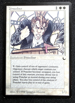 Magic - Preacher - The Dark - White - MTG - GREAT CONDITION! - Image 1