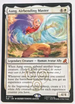 Aang, Airbending Master #74 (NM) Avatar The Last Airbender Eternal TLE MTG Magic - Image 1