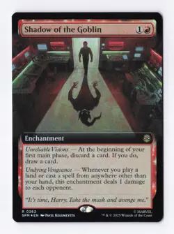 Shadow of the Goblin (Extended Art) (Foil) 262 (R) MTG Marvel's Spider-Man (SPM) - Image 1