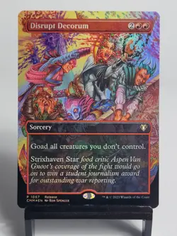 Magic the Gathering - Launch Party Promo - Disrupt Decorum - Borderless FOIL - Image 1