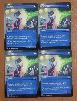 1x Playset of (4) NM Borderless Spell Pierce #350 Double Masters 2x2 - Image 1