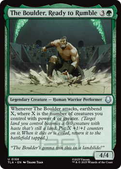 The Boulder, Ready to Rumble #168 Near Mint NM Avatar TLA Magic MTG - Image 1