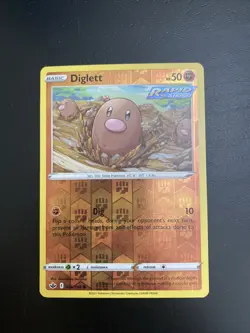 Pokemon TCG Diglett Chilling Reign 076/198 Reverse Holo Common - Image 1