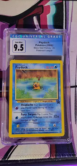 2000 Pokemon Black Star Promo Psyduck CGC 9.5 - Image 1