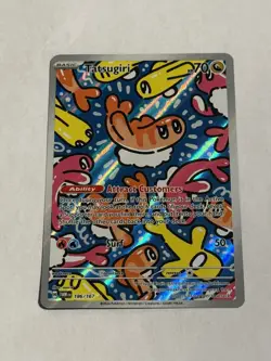 Pokemon Tatsugiri 186/167 Twilight Masquerade Illustration Rare Holo - Image 1