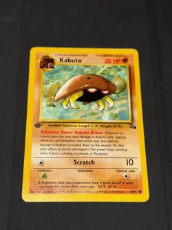 Kabuto - 1999 Pokemon 1st Edition Fossil Set 50/62 LP - Image 1