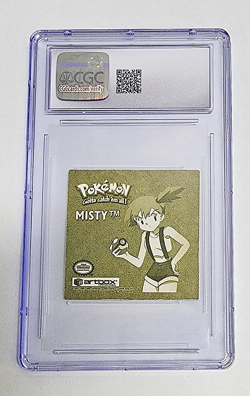 MISTY 1999 Pokemon Stickers Series 1 Artbox Gold Foil Embossed #R01 CGC 8.5 - Image 2