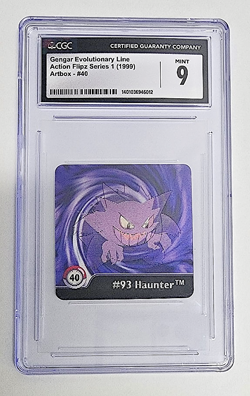 GENGAR EVOLUTIONARY LINE 1999 Pokemon Action Flipz Series 1 Artbox #40 #94 CGC 9 - Image 1