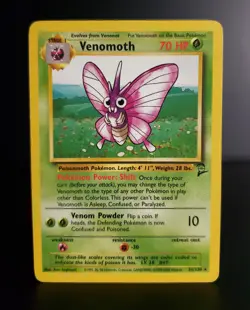 Pokemon TCG - VENOMOTH - 31/130 - RARE - UNLIMITED - BASE SET 2 (2000) WOTC - MP - Image 1