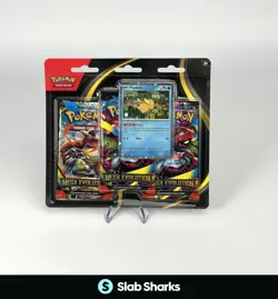 POKEMON TCG MEGA EVOLUTION PSYDUCK PROMO 3 PACK HANGER - Image 1