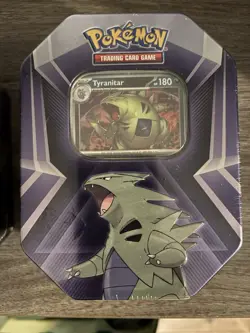 Tyranitar Triple Whammy Collectors Tin - Pokemon TCG - Factory Sealed - Image 1