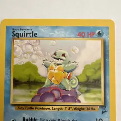 2000 Pokemon Classic - Base Set 2 Squirtle #93 Light Play Bubble TIME! - Image 2