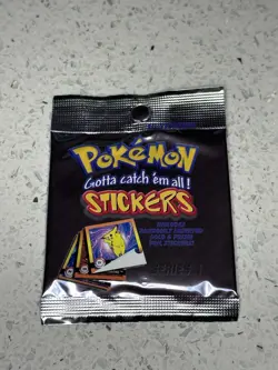 1999 Pokemon Artbox Stickers (18) Sealed Packs Series One - Image 2
