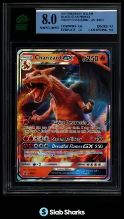 2019 POKEMON BLACK STAR PROMO #SM195 CHARIZARD GX ULTRA RARE MNT 8 - Image 1