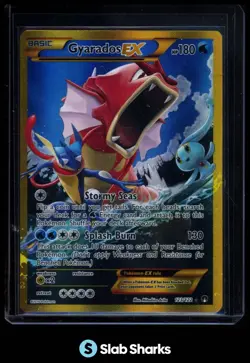 2016 POKEMON XY BREAKPOINT #123/122 GYARADOS EX SECRET RARE - Image 1