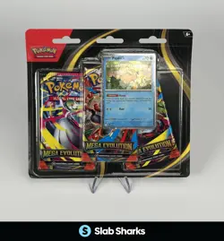 POKEMON TCG MEGA EVOLUTION PSYDUCK PROMO 3 PACK HANGER - Image 1