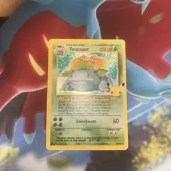 Venusaur 15/102 Celebrations 25th Anniversary Holo Foil Pokemon Card NM/ Mint - Image 1