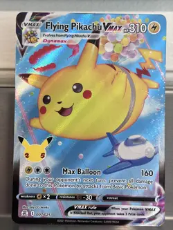 Flying Pikachu VMAX 007/025 Celebrations Full Art Ultra Rare Pokemon Card NM - Image 1