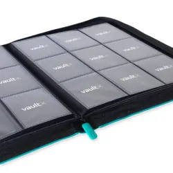 Vault X Ocean Blue 9-Pocket Exo-Tec Zip Binder - 360 Cards - New - Image 2