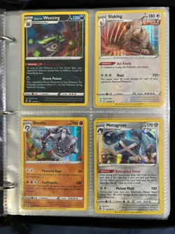 110 POKEMON cards in binder all holos + reverse holos! - Image 2
