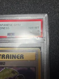 PSA8 Erika's Kindness Old Back Old Trainer Japamese Pokemon Card - Image 3