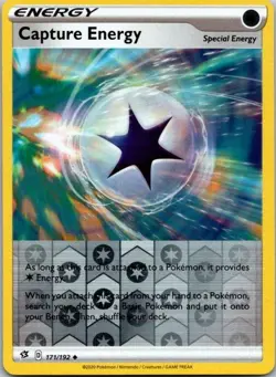Capture Energy 171/192 Rebel Clash Reverse Holo Uncommon Pokemon Card - Image 1
