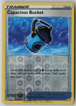 Capacious Bucket 156/192 Pokemon Rebel Clash Reverse Holo Card Near Mint (NM) 1 - Image 1