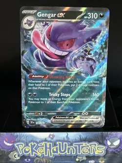 Pokemon Card Gengar ex 104/162 Temporal Forces Double Rare Near Mint - Image 1