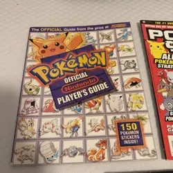 Pokemon Vintage Books And Card Case With Pocket Game And Players Guide - Image 2