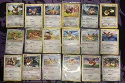 Eevee Card Lot (18 Cards), Pokemon Card TCG, Vintage-Modern - Image 1