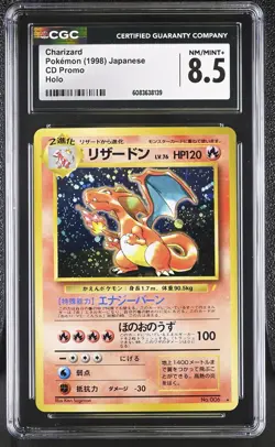CGC 8.5 Charizard 1998 CD Promo 6 Holo Pokemon Card - Image 1