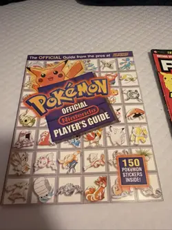 Pokemon Vintage Books And Card Case With Pocket Game And Players Guide - Image 2