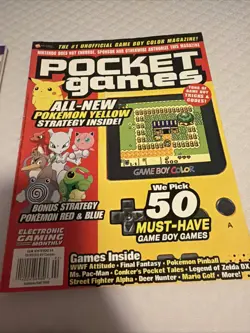 Pokemon Vintage Books And Card Case With Pocket Game And Players Guide - Image 3