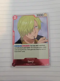 SANJI OP01-013 R ROMANCE DAWN ENGLISH ONE PIECE CARD GAME - Image 1