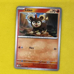Litleo 023/132 Common Mega Evolution Pokemon Card NM - Image 1