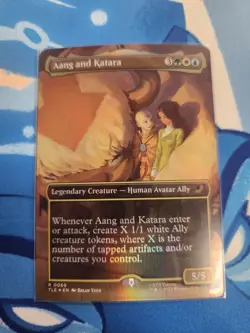 Aang and Katara (Borderless) Avatar: The Last Airbender: Eternal-Legal Foil - Image 1