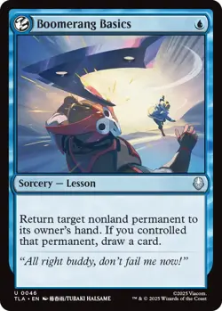 MTG magic 1x Boomerang Basics (M/NM) Avatar the Last Airbender - Image 1