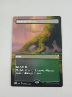 MTG - Llanowar Wastes (Borderless) R The Brothers' War 299 NM - Image 1