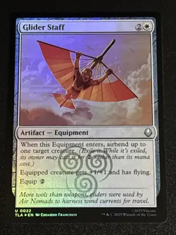 MTG Avatar: The Last Airbender Glider Staff Foil 0022 NM - Image 1