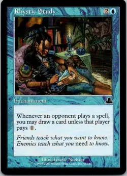 MTG Magic The Gathering Rhystic Study Prophecy Played See Scan C - Image 1