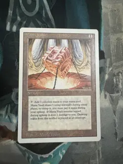 MTG Magic the Gathering Mana Vault Revised Edition Light Play Condition - Image 1